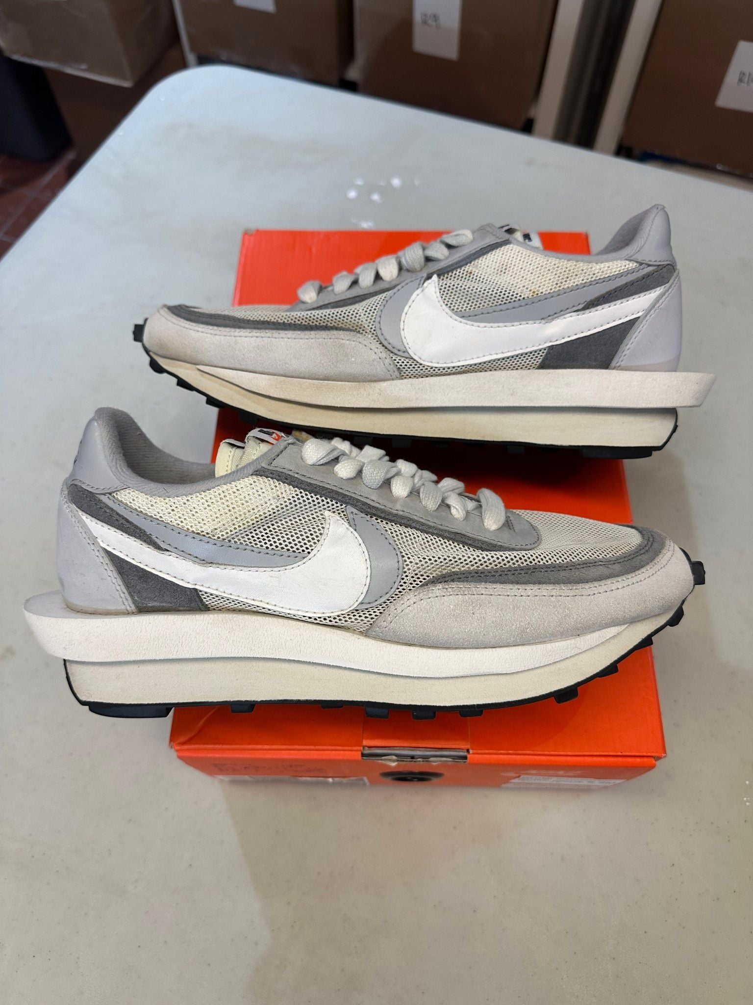 Nike LD Waffle sacai Summit White (Preowned Size 8.5) - Pre-Owned