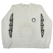 Chrome Hearts Floral Logo Long Sleeve T-Shirt White - Pre-Owned Size XL