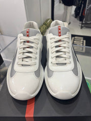 Prada America's Cup White Silver - Lightly Pre-Owned Size 9.5