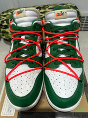 Nike Dunk Low Off-White Pine Green - Pre-Owned Size 13 (Replacement Box)
