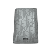 Dior Bifold Grey Oblique Galaxy Card Holder - Pre-Owned