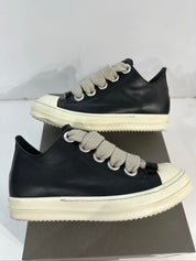 Rick Owens Ramone Jumbo laced Low Sneakers Black - Pre-Owned Size 7.5