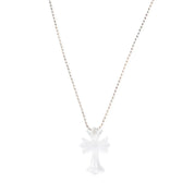 Chrome Hearts Silichrome Cross Necklace Clear - Lightly Used