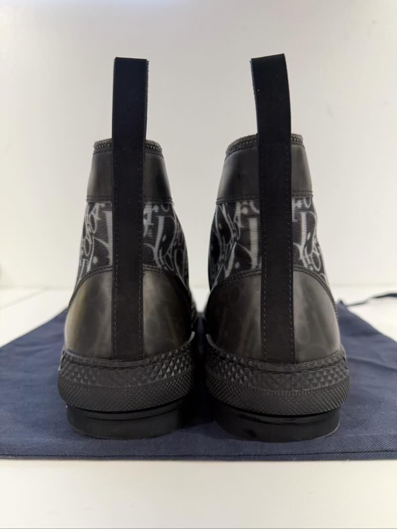 Dior B23 High Top Canvas Oblique Black - Lightly Pre-Owned Size 9