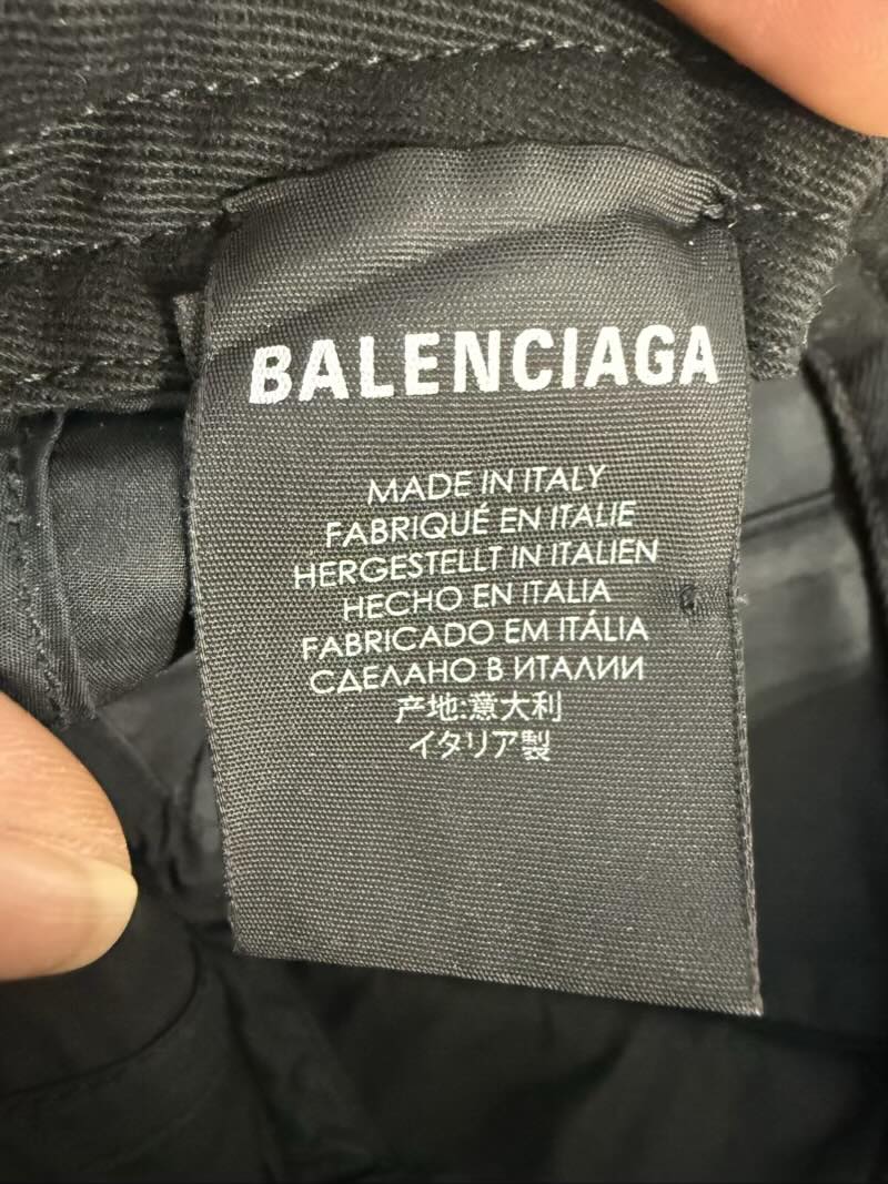 Balenciaga Logo Embroidered Bio Cap Black/Green - Pre-Owned