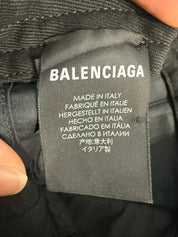 Balenciaga Logo Embroidered Bio Cap Black/Green - Pre-Owned