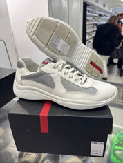 Prada America's Cup White Silver - Lightly Pre-Owned Size 9.5