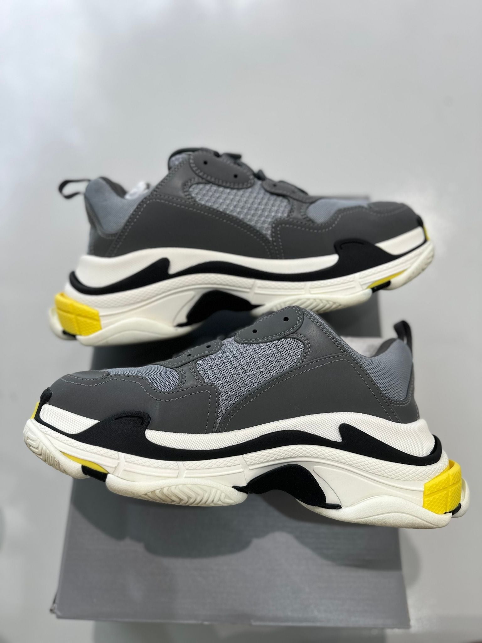 Balenciaga Triple S Grey Yellow Black - Pre-Owned Size 41