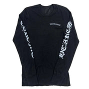 Chrome Hearts Blue Letters Thermal L/S T-Shirt Black