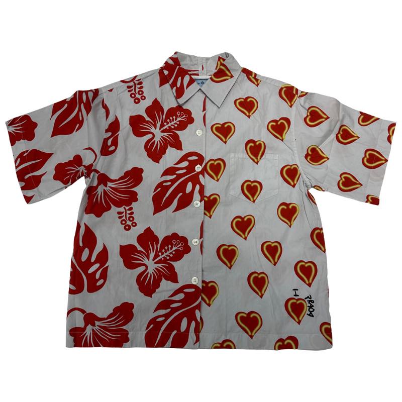 Prada 2019 Double Match Split Bowling Shirt - Pre-Owned Size M