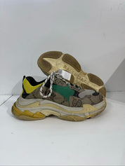 Gucci x Balenciaga The Hacker Project Triple S Beige Green Yellow - Pre-Owned Size 10M (No Original Box)