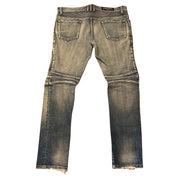 Balmain Blue Biker Jeans (Preowned size 36) - Pre-Owned