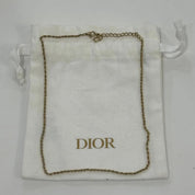 Christian Dior CD Gold Necklace - Pre-Owned