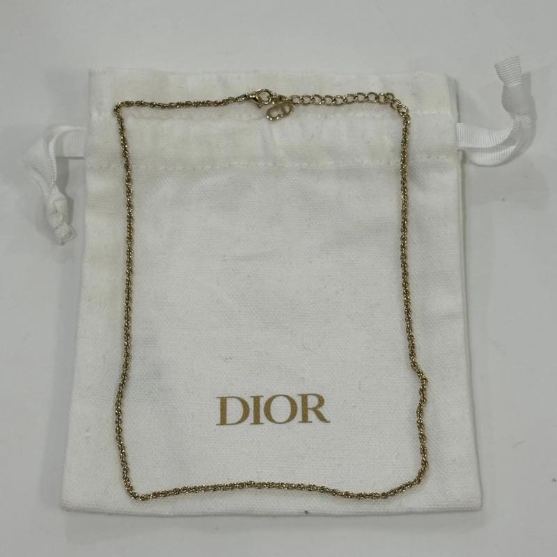 Christian Dior CD Gold Necklace - Pre-Owned