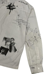 Enfants Riches Deprimes Sketched L/S Shirt White - Pre-Owned Size L