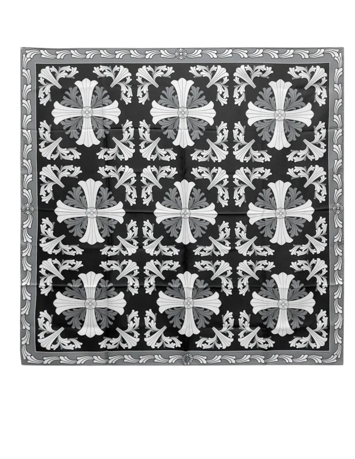 Chrome Hearts Ceiling Silk Scarf Black/Grey