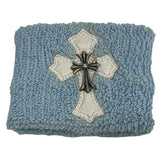 Chrome Hearts TIny Cross Sweatband Baby Blue - Pre Owned