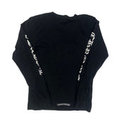 Chrome Hearts Neck Logo L/S T-Shirt Black White - Lightly Pre-Owned Size M