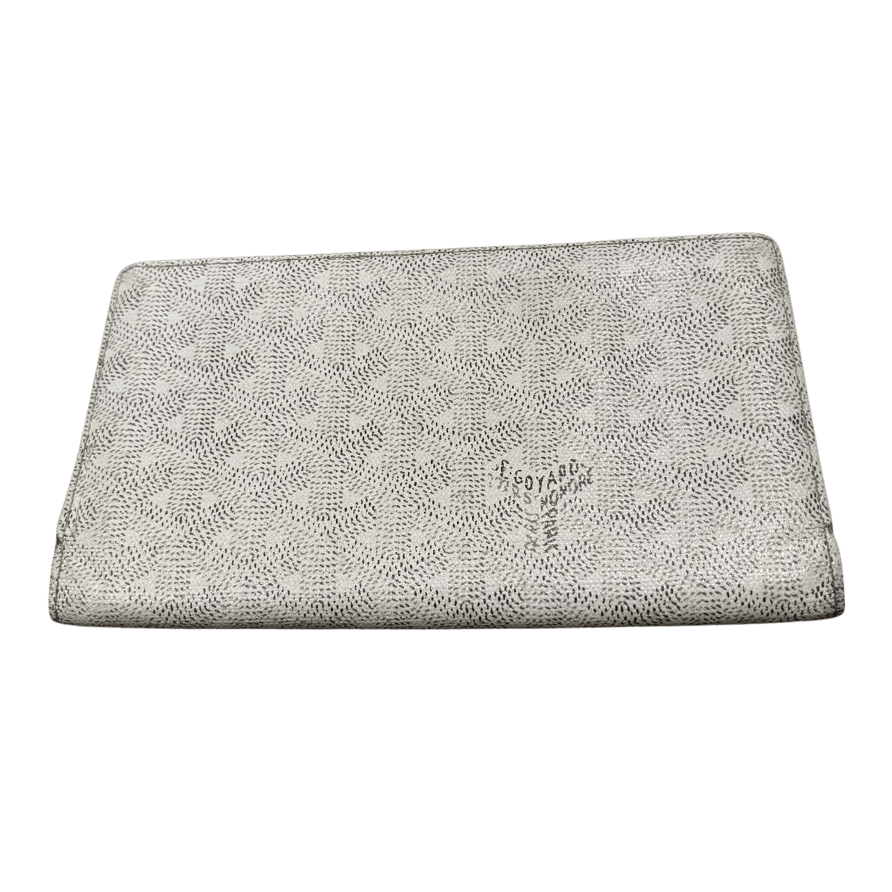 Goyard Richelieu Wallet Goyardine White (Preowned) - Pre-Owned