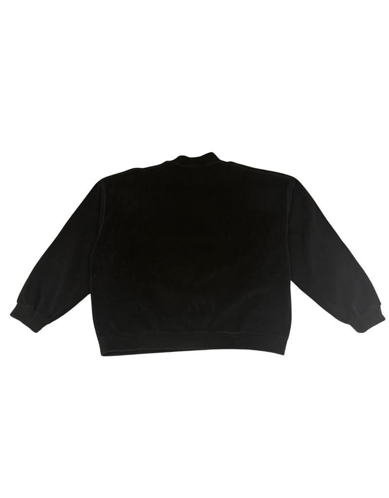 Balenciaga 3B Logo Fleece Crewneck Sweatshirt Black - Pre-Owned Size XS, Fits L