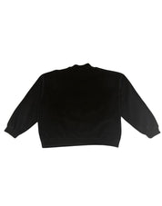 Balenciaga 3B Logo Fleece Crewneck Sweatshirt Black - Pre-Owned Size XS, Fits L