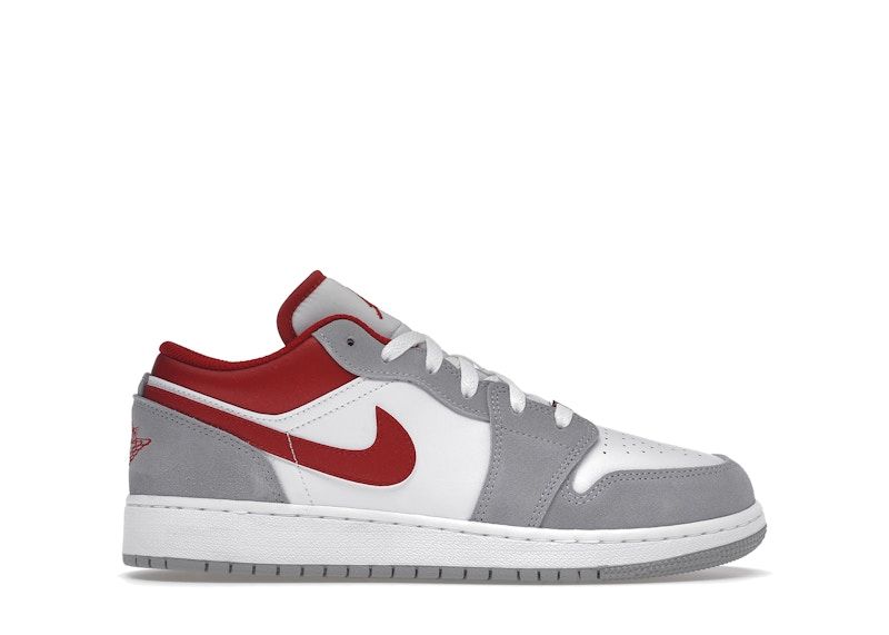 Jordan 1 Low Smoke Grey Gym Red (GS)