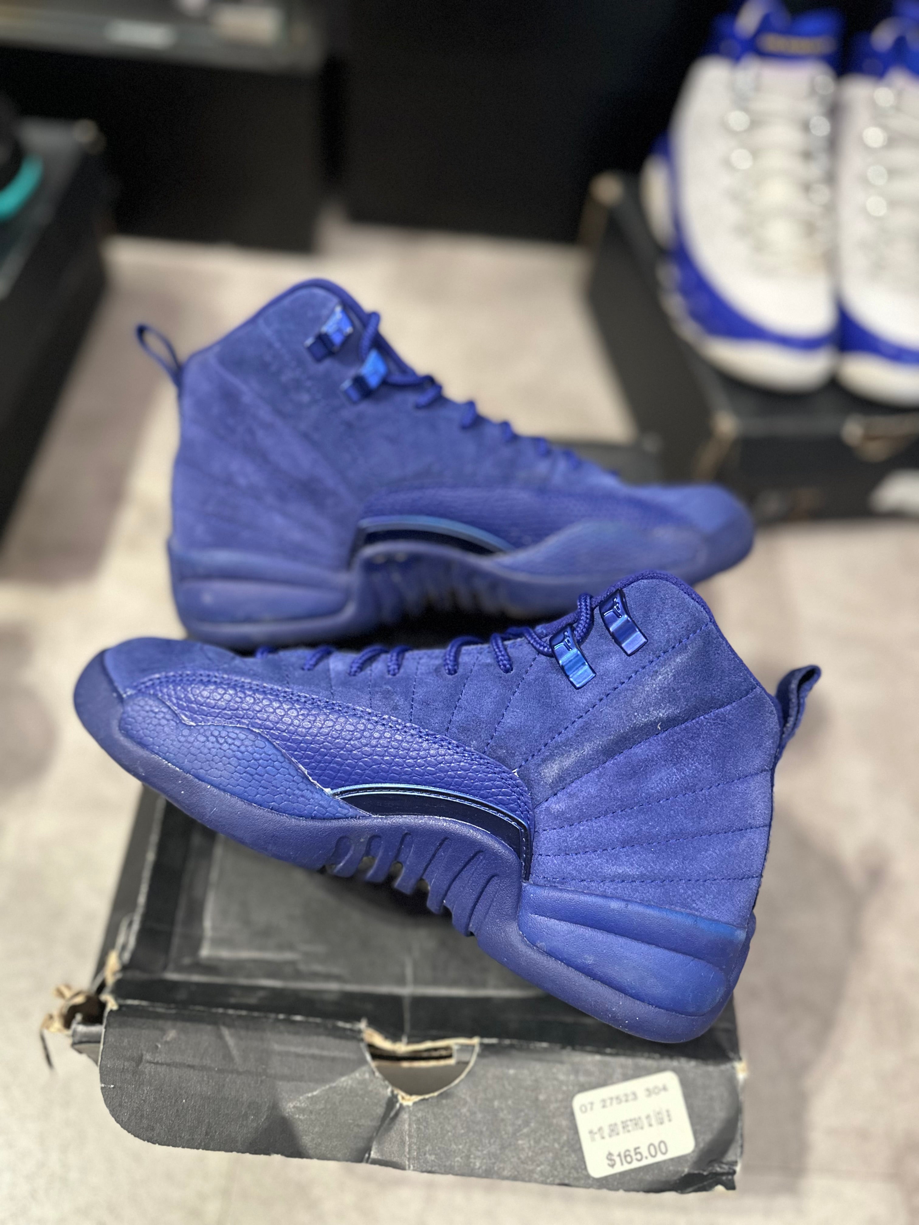 Jordan 12 Retro Deep Royal Blue (GS) (Preowned) - Pre-Owned