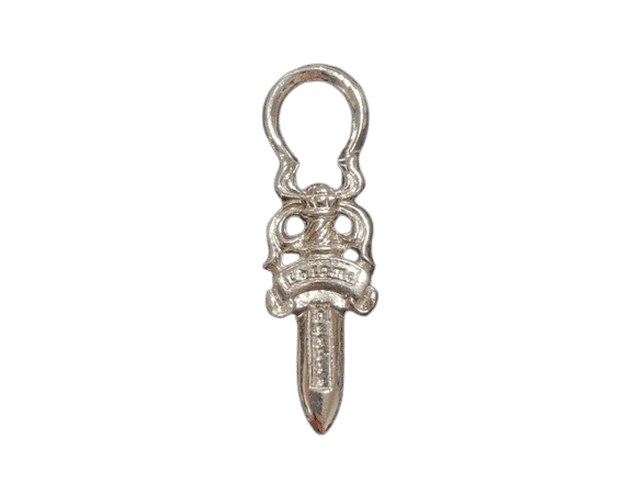 Chrome Hearts Rhodium Dagger Pendant