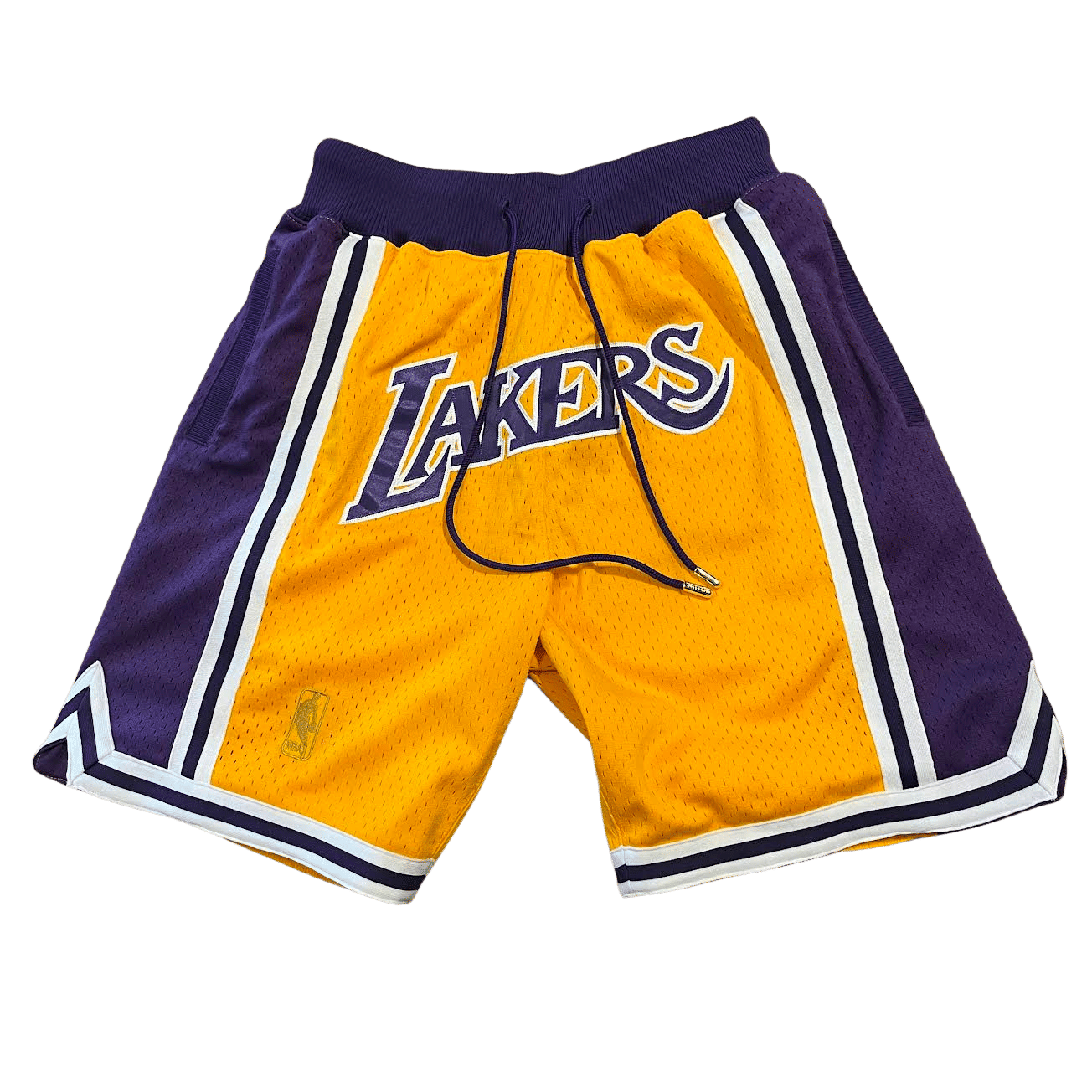 Mitchell & Ness Gold Los Angeles Lakers Authentic NBA x Just Don Mesh Shorts