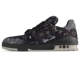 Louis Vuitton LV Trainer Black Monogram Denim - Lightly Used Size 10.5