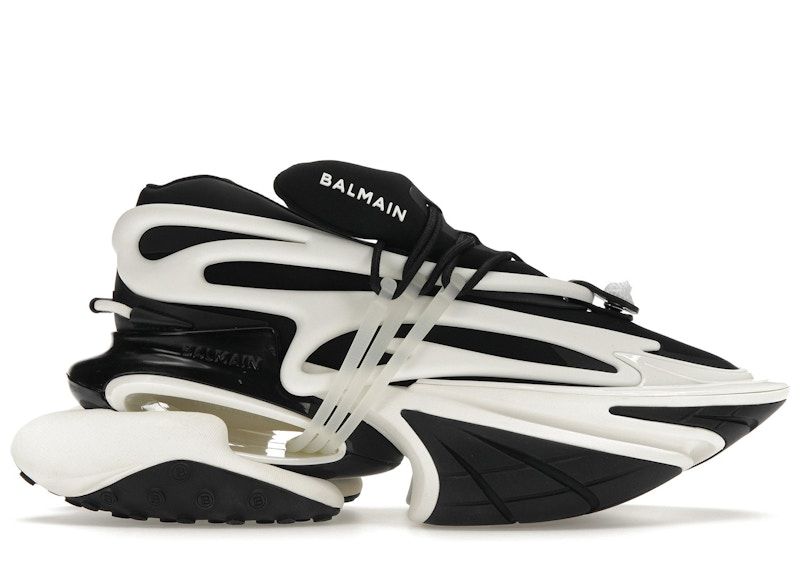 Balmain Unicorn Low-Top Black White - Pre-Owned Size 42/9 (Light Used)