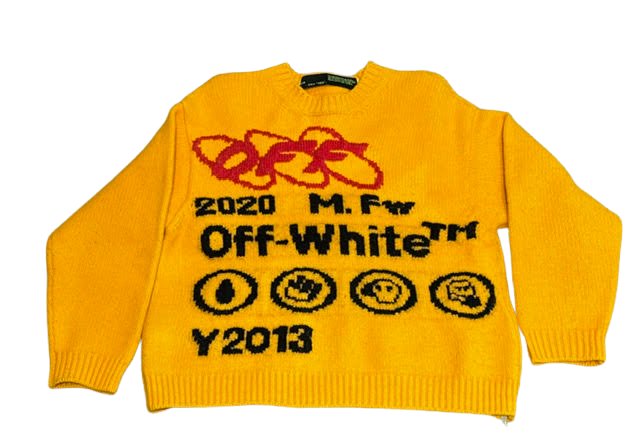 Off-White Industrial Y013 Crewneck Yellow (Preowned)