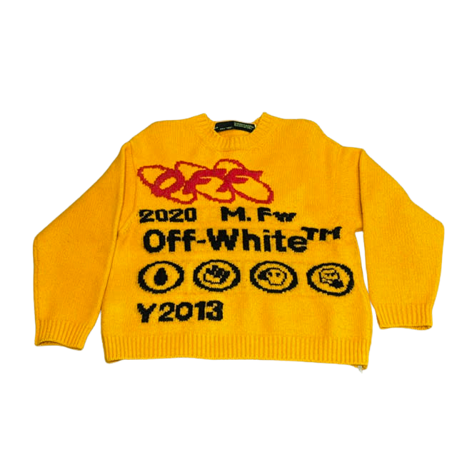 Off-White Industrial Y013 Crewneck Yellow (Preowned)