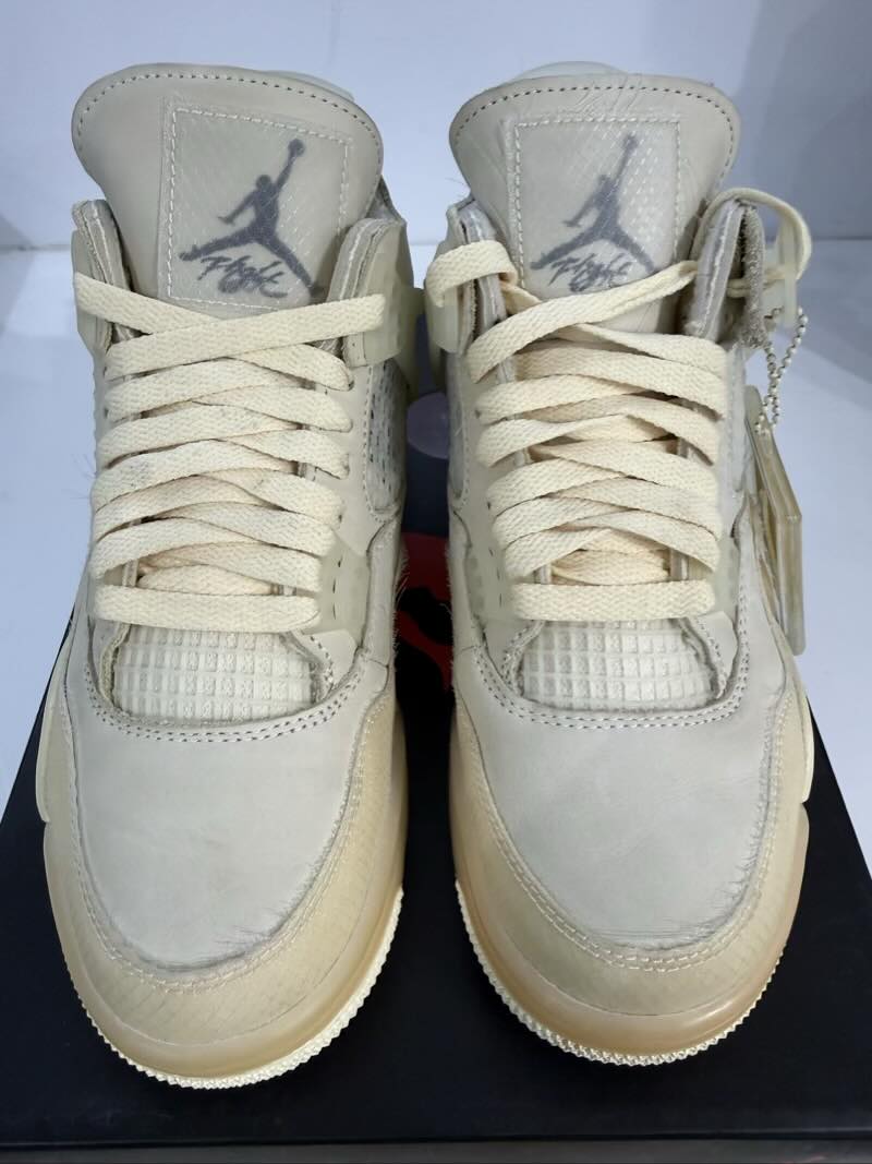 Jordan 4 Retro Off-White Sail (Women's) - Pre-Owned Size 7.5W