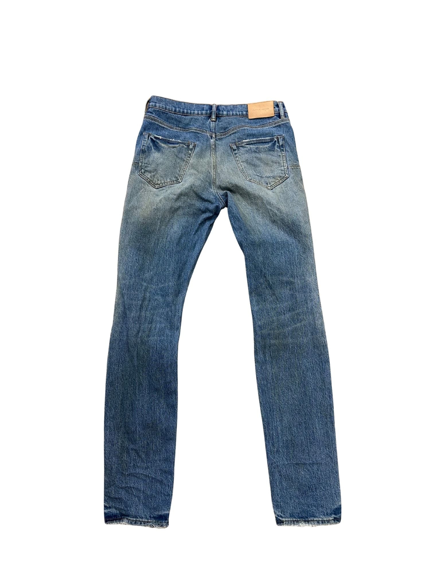 Purple Brand Vintage Back Pocket Blowout Skinny Jeans Light Indigo (Worn Once Size 31) - Pre-Owned