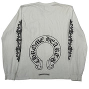 Chrome Hearts Floral Logo Long Sleeve T-Shirt White - Pre-Owned Size XL