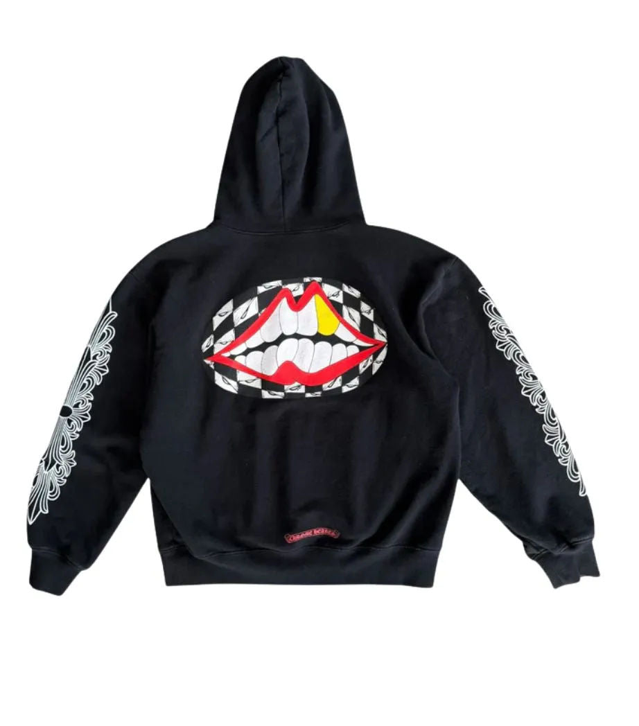 Chrome Hearts Matty Boy Chomper Floral Hoodie Black - Pre-Owned Size L