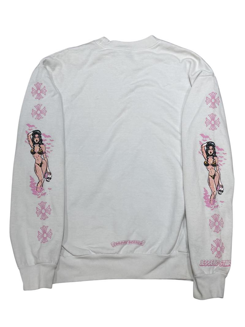 Chrome Hearts Deadly Doll Crewneck White - Lightly Used Size M
