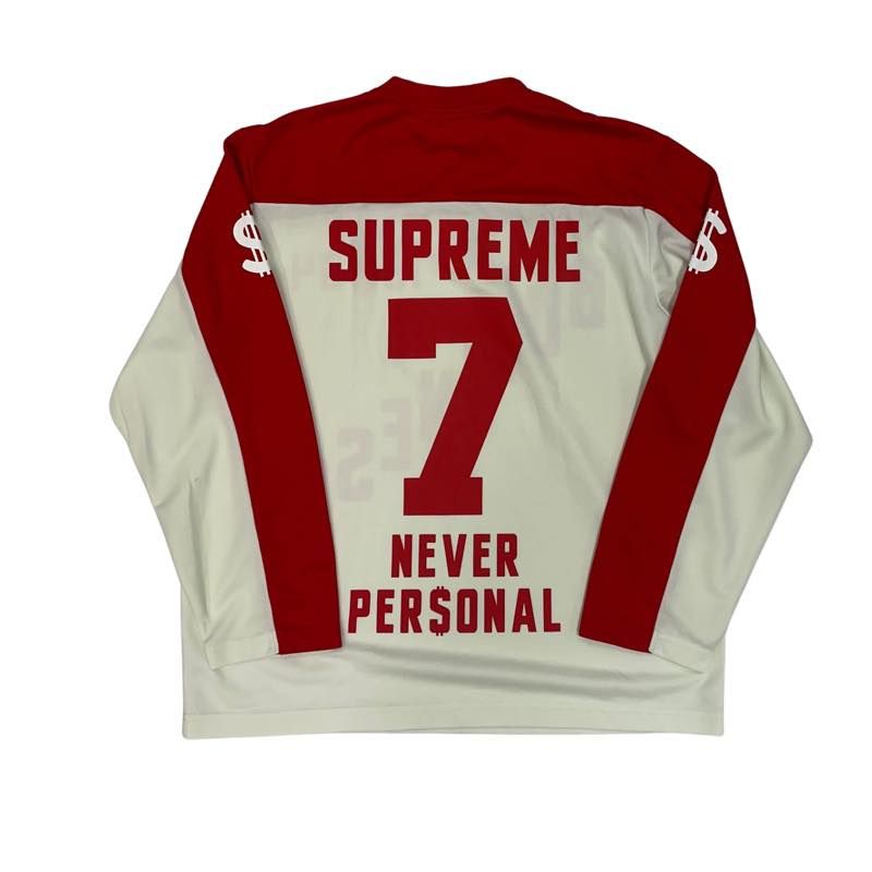 Supreme Business Hockey Jersey White - Pre-Owned Size M