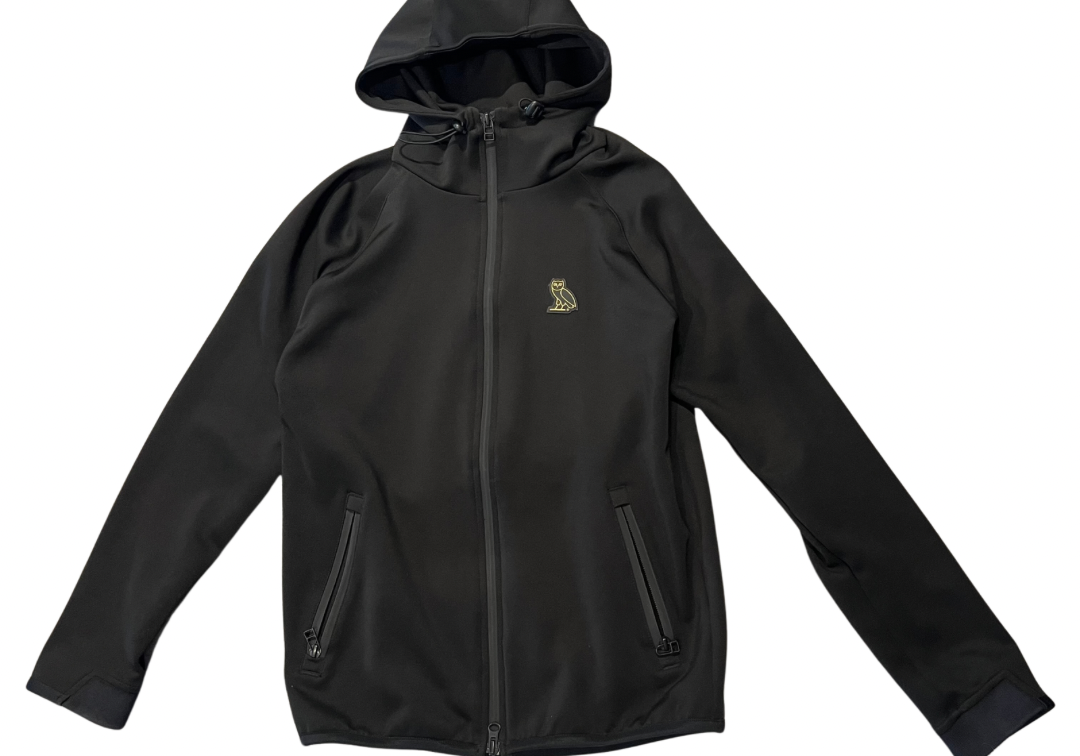 Ovo Shell Zip-Up Jacket Black (Preowned Size L)