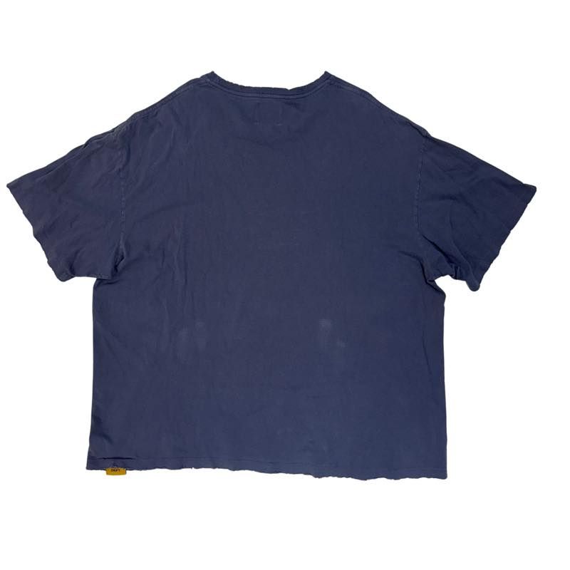 Gallery Dept. Logo Handpainted T-Shirt Navy - Pre-Owned Size XXL
