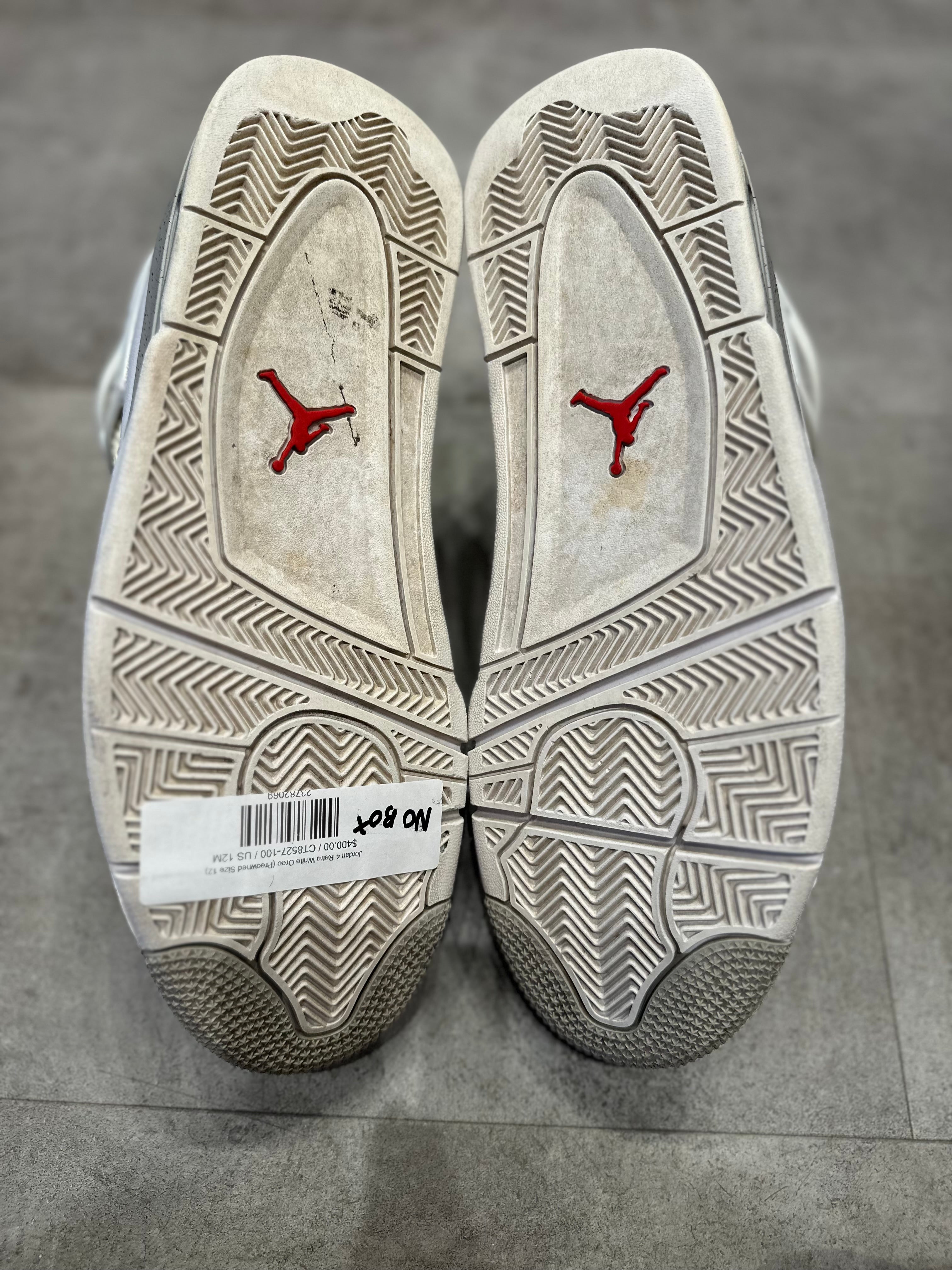 Jordan 4 Retro White Oreo (2021) - Pre-Owned Size 12 (No original box)