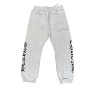 Chrome Hearts All Over Cemetery Sweatpants White - Lightly Pre-Owned Size XS