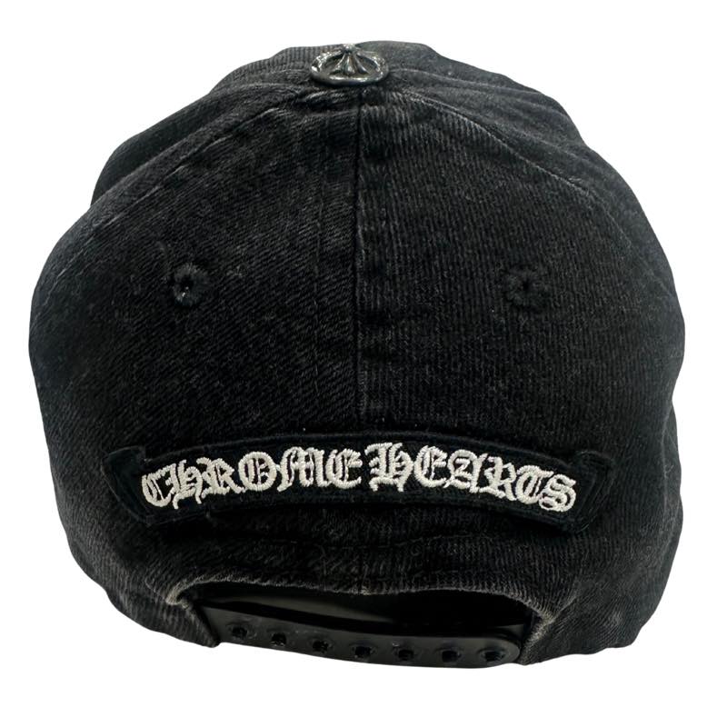 Chrome Hearts Horseshoe Denim Baseball Hat Black - Pre-Owned