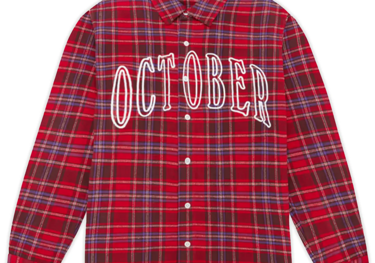 OVO Embroidered Logo Flannel Red (Preowned)