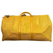 Louis Vuitton Keepall 55 Travel Bag Yellow Epi Leather - Pre-Owned