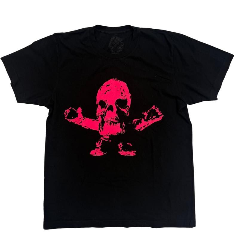 Chrome Hearts Foti Miss Lerlene Scroll Logo T-Shirt Black/Pink - Pre-Owned Size M