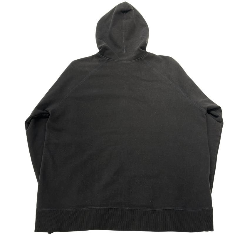 Chrome Hearts Y NOT Embroidered Thermal Zip-Up Hoodie Washed Black - Pre-Owned Size XL