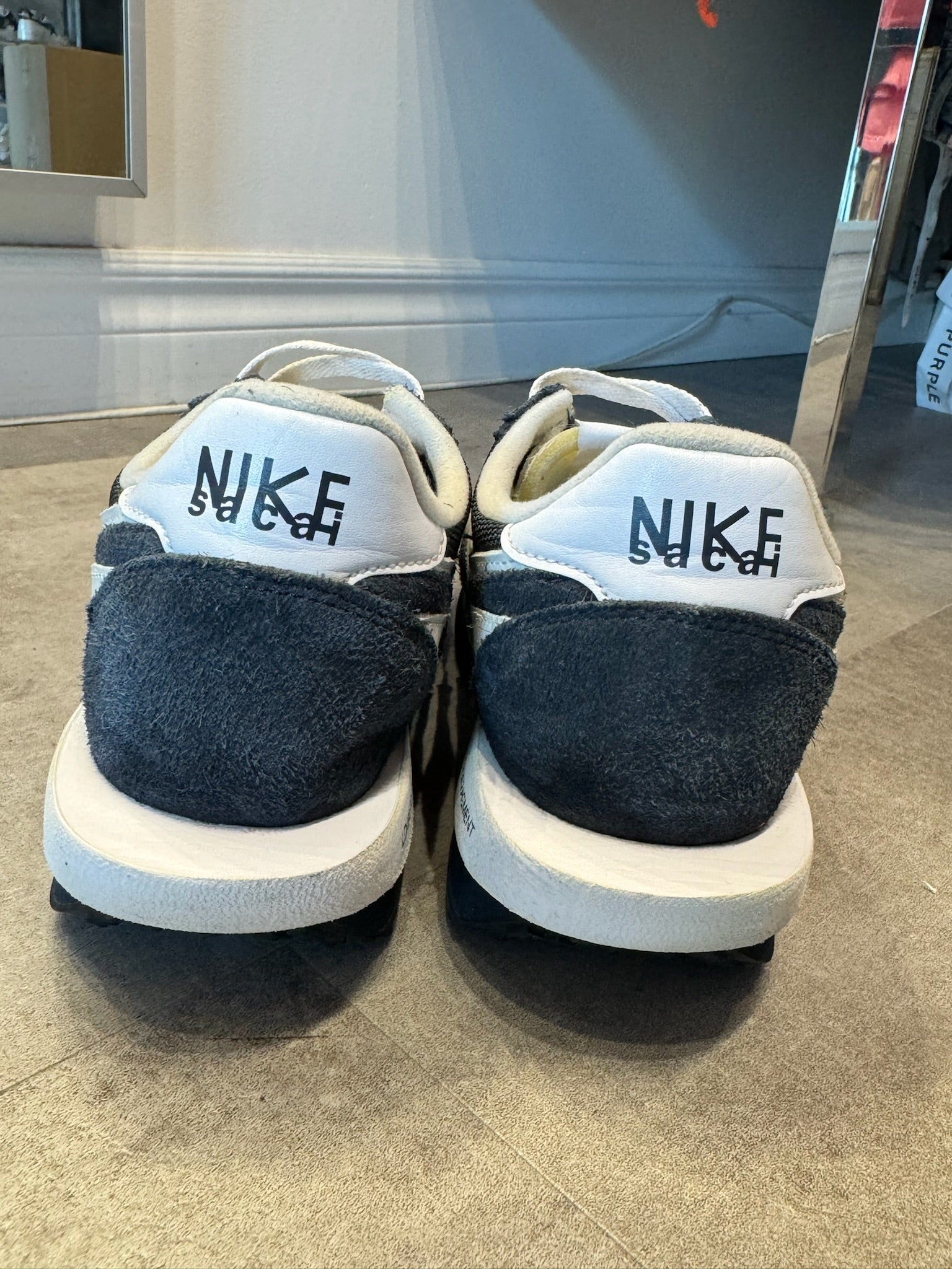 Nike X Sacai Ldwaffle SF Fragment Blue Void - Pre-Owned Size 9.5 (No original box)