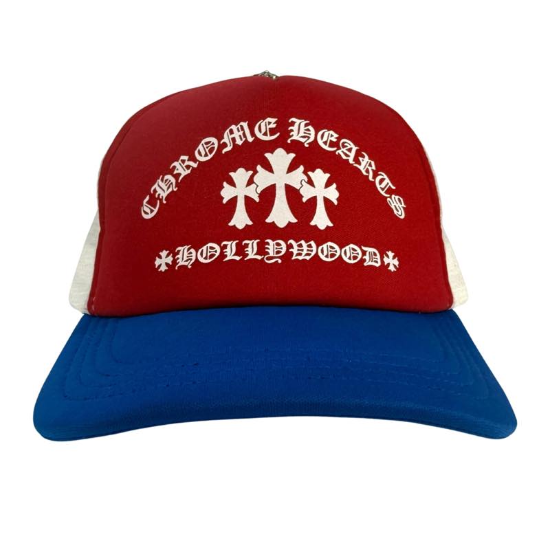 Chrome Hearts King Taco 4th Of July Trucker Hat Red/White/Blue - Lightly Used